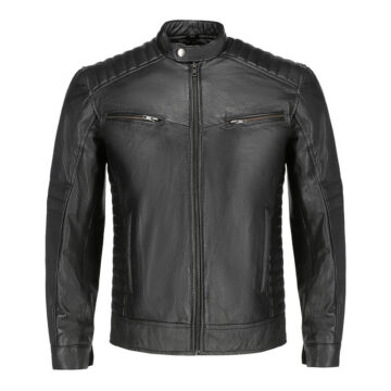 Men Black Leather Jacket 1