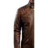 Men's Brown Leather Jacket c