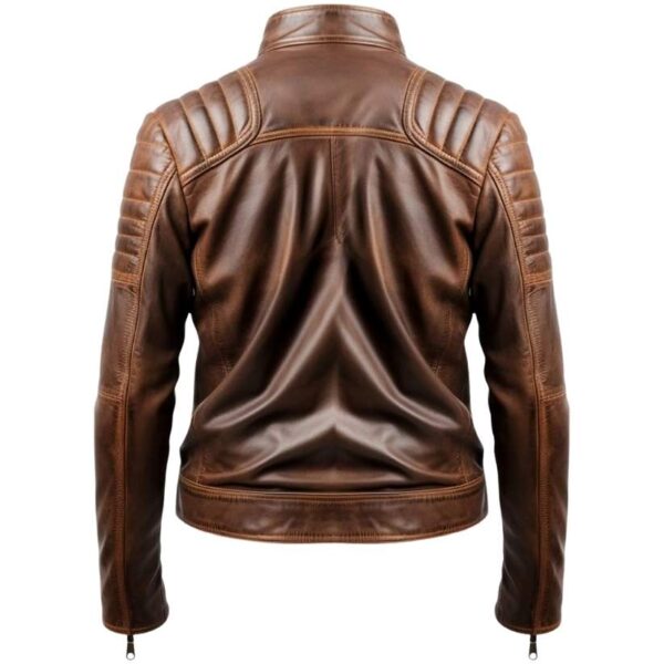 Men's Brown Leather Jacket d