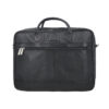 Black Venture Vault Laptop Leather Bag 1