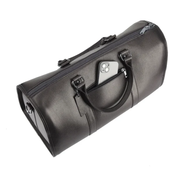 Brown Voyager's Vault Duffle Leather Bag 2
