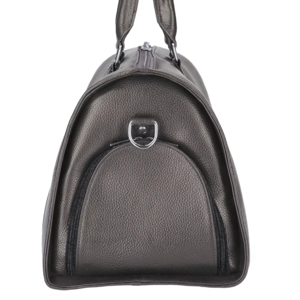 Brown Voyager's Vault Duffle Leather Bag 3