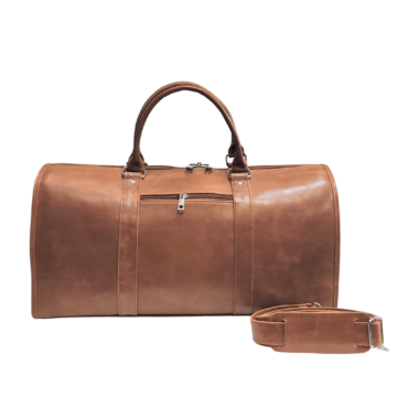 Weekender Leather Bag with Shoe Compartment 1