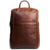 Men Formal Brown Leather Backpack 1