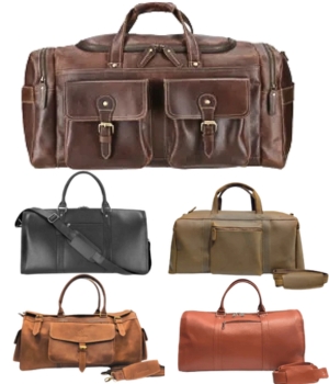 Traveling Duffle Leather Bags