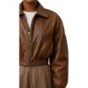 Women Maeve Brown Leather Jacket cWomen Maeve Brown Leather Jacket c