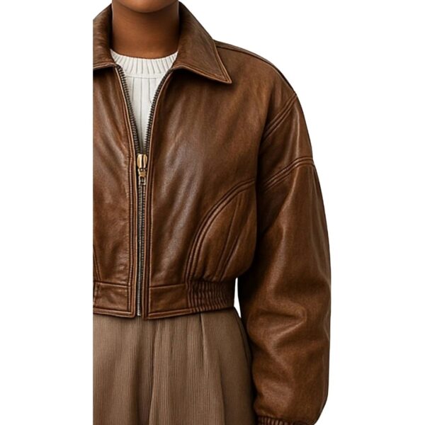 Women Maeve Brown Leather Jacket cWomen Maeve Brown Leather Jacket c