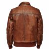 Men Vintage Distressed Leather Jacket b