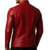 Men Bloody Jack Red Leather Jacket d