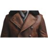 Men Issac Brown Leather Jacket b