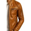 Men Louie Brown Leather Jacket c