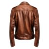 Men Real Brown Biker Leather Jacket d