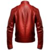 Men Red Leather Jacket - Red Jacket d