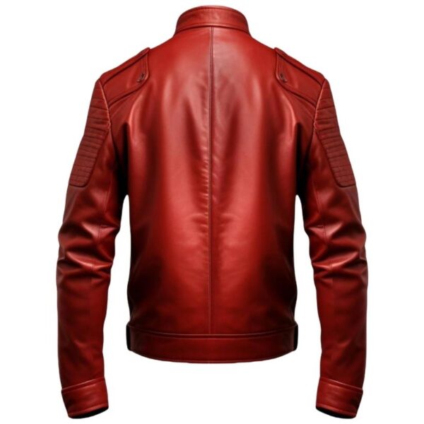 Men Red Leather Jacket - Red Jacket d