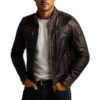 Men Reuben Brown Leather Jacket a