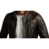 Men Reuben Brown Leather Jacket b