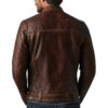 Men Theodore Brown Leather Jacket d