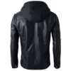 Men's Bike Brand Black Leather Jacket c
