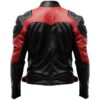 Men's Faux Red and Black Leather Jacket d