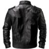 Men's New Black Biker Leather Jacket d