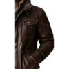 Men's Thomas Brown Leather Jacket c