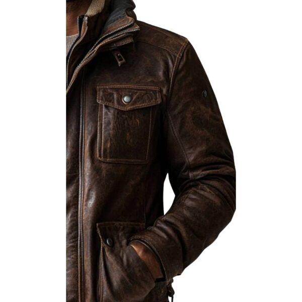 Men's Thomas Brown Leather Jacket c