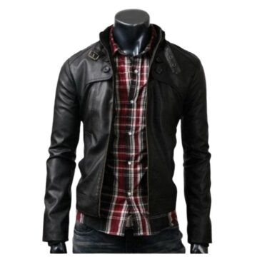 Slim Fit Black Rider Leather Jacket a