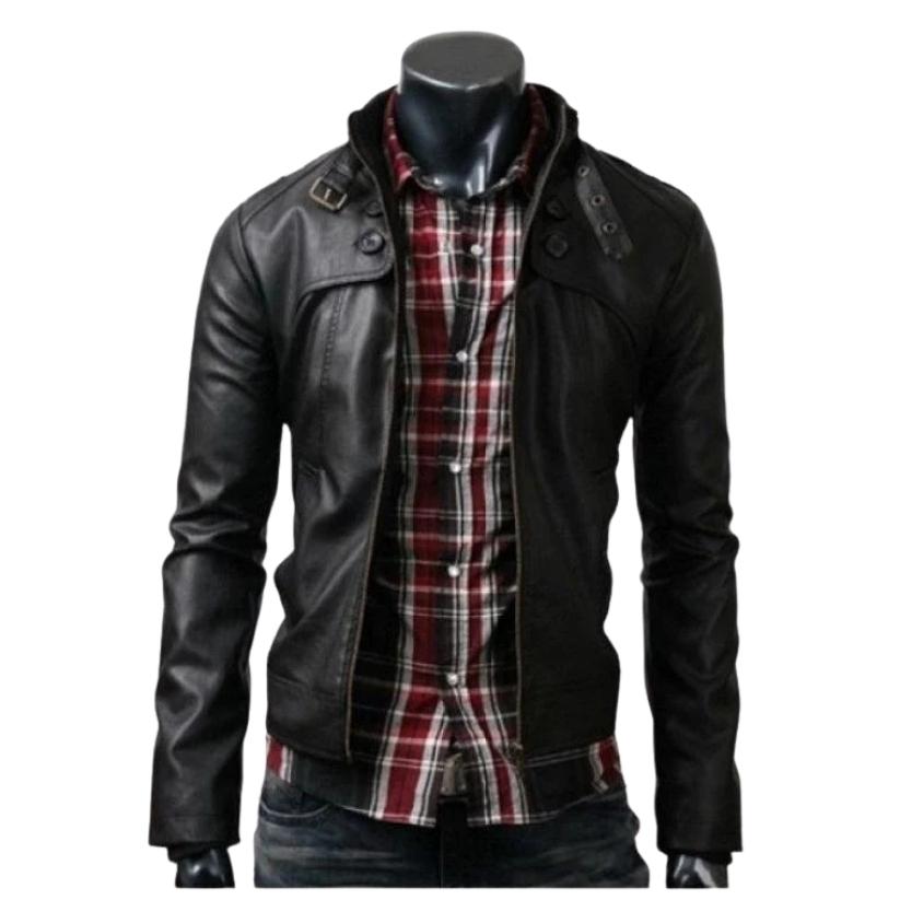 Slim Fit Black Rider Leather Jacket a