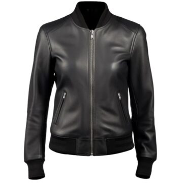 Women Biker Premium Leather Jacket a