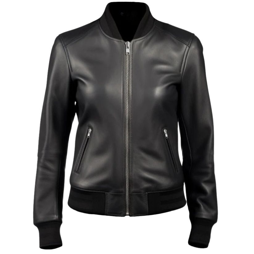 Women Biker Premium Leather Jacket a
