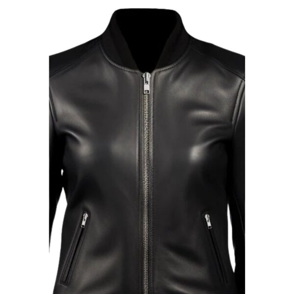 Women Biker Premium Leather Jacket b