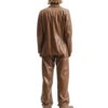 Women Delilah Brown Leather Jacket b