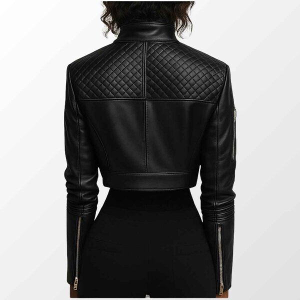 Women Esme Black Leather Jacket d