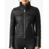 Women Grace Black Leather Jacket a