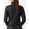 Women Grace Black Leather Jacket b