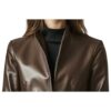 Women Grace Brown Leather Jacket d