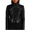 Women Hallie Black Leather Jacket a