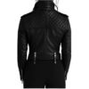 Women Hallie Black Leather Jacket b