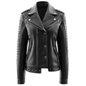 Women Harry Black Leather Jacket a