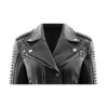 Women Harry Black Leather Jacket b
