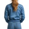 Women Mabel Blue Leather Jacket b