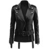 Women Matilda Black Leather Jacket a
