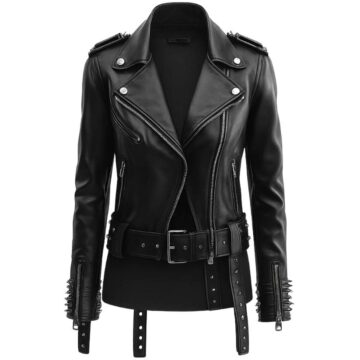 Women Matilda Black Leather Jacket a