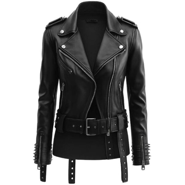 Women Matilda Black Leather Jacket a