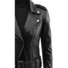 Women Matilda Black Leather Jacket c