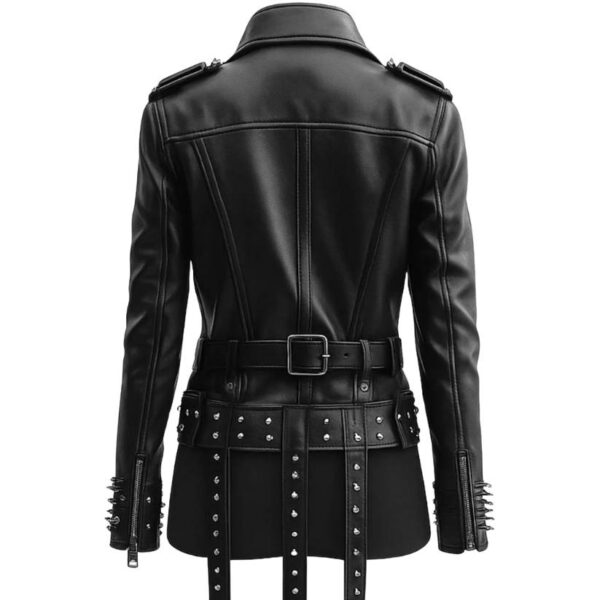 Women Matilda Black Leather Jacket d