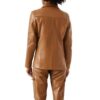 Women Phoebe Brown Leather Jacket b