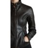 Women Sienna Black Leather Jacket c